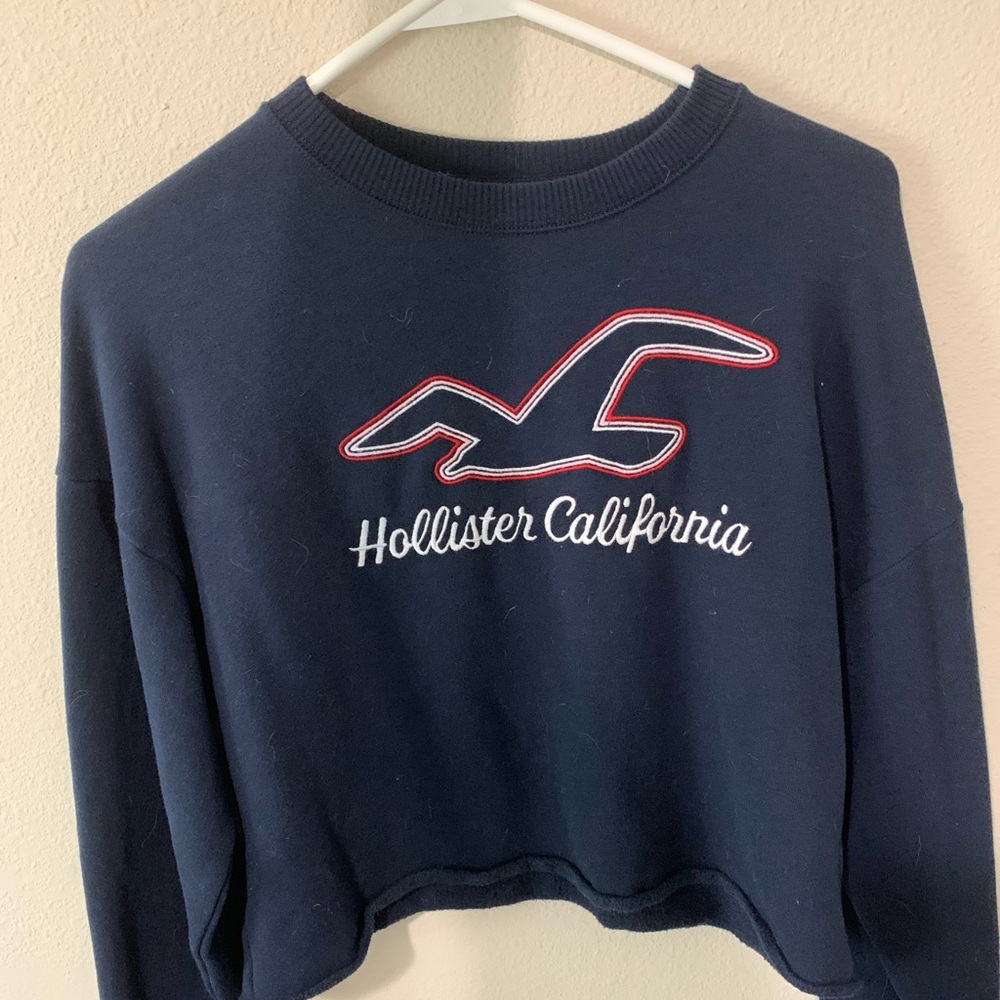 Hollister Cropped crew neck. Size XS.